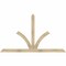 Ekena Millwork Richland Rough Sawn Timber Gable Bracket, Douglas Fir, 84"W x 49"H x 2"D x 4"F, 14/12 Pitch GBW084X49X0204RIC00RDF - alternate 1